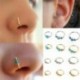 105db kevert stílus - 105db kevert stílus Női divat strasszos kristály orr gyűrű csont Stud test Piercing ékszer