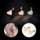 Arany - Arany 2db Piercing ékszerek Tragus fülbevaló porc hélix szív alakú fül csapok