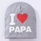 Szürke és PAPA - Szürke és PAPA Szép kisgyermek gyerekek kisfiú lány csecsemő pamut puha téli meleg sapka sapka