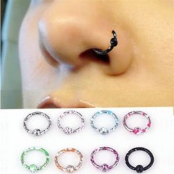 8db zökkenőmentes csuklós szegmens alvó gyűrű karika fül ajkak orr szeptum Piercing Set