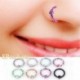 8db zökkenőmentes csuklós szegmens alvó gyűrű karika fül ajkak orr szeptum Piercing Set