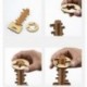 Fából készült Puzzle Intelligence fejlesztés Toy Unlock kulcsfontosságú oktatási eszköz játékok