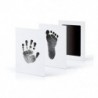 Fekete - Fekete Újszülött Handprint Footprint Impresszum Tiszta Touch Ink Pad Photo Frame Kit Hot