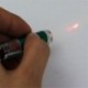 2 in 1 piros lézeres mutató toll   fehér LED-es könnyű gyermek kisállat macska játék kulcstartó
