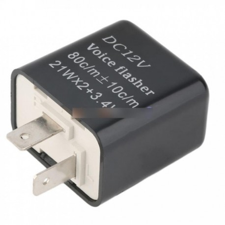 2Pin sebesség állítható LED villogó relé motorkerékpár Turn-jel jelző 12V