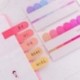 * 1 Aranyos matrica Könyvjelző Memo papír Marker Figyelmeztetés Zászlók Tab Sticky Note Irodaszerek