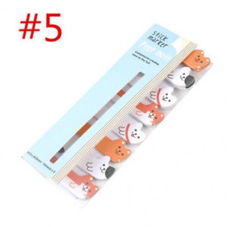* 5 Hot Cartoon Animal Panda macska Memo Pad matricák Sticky Notes iskola helyhez kötött