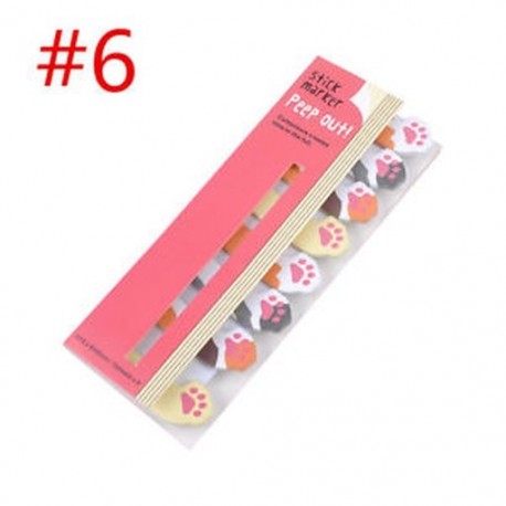 * 6 Hot Cartoon Animal Panda macska Memo Pad matricák Sticky Notes iskola helyhez kötött