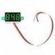 Zöld Mini digitális feszültségmérő DC 0-100V LED panel feszültségmérő 3-digitális 3 vezetékkel