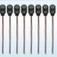 10db MN1604 PP3 9V 9volt elemtartó csipesz rögzítő csatlakozó kábel vezeték fekete 10db MN1604 PP3 9V 9volt elemtartó