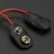 10db MN1604 PP3 9V 9volt elemtartó csipesz rögzítő csatlakozó kábel vezeték fekete 10db MN1604 PP3 9V 9volt elemtartó