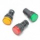 Green-220v LED-es jelzőfény-jelzőfény-jelzőfény Vörös zöld Kék fehér sárga 22mm
