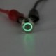 Sárga Krómozott 4 érintkezős 12 mm-es LED könnyű nyomógomb pillanatnyi kapcsoló vízálló 12V