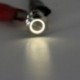 Kék Krómozott 4 érintkezős 12 mm-es LED könnyű nyomógomb pillanatnyi kapcsoló vízálló 12V