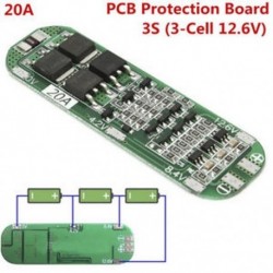 3S 20A Li-ion lítium akkumulátor 18650 töltő NYÁK BMS védelem 12.6V fedélzeti cellák 3S 20A Li-ion lítium akkumulátor