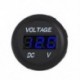 Piros 12V 24V autós tengeri motorkerékpár LED digitális feszültség feszültségmérő akkumulátor mérőműszer