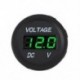 Zöld Vízálló 24V autó motorkerékpár LED digitális feszültségmérő feszültségmérő
