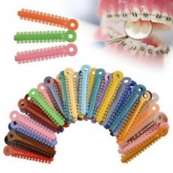 1 Pack fogászati ortodontikus nyakkendők (többszínű, 1040db-os konzolok új) 1 Pack fogászati ortodontikus nyakkendők
