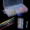 100Pcs / doboz vízálló forrasztóhüvelyes hőre zsugorodó csőhuzal csatlakozó 100Pcs / doboz vízálló