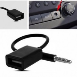 3,5 mm-es férfi jack USB 2.0-as női AUX Audio Plug Converter adapterkábel autó