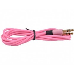 Rózsaszín 1PC 3,5 mm-es férfi-férfi audio sztereó Aux-hosszabbító kábel kábel iPhone iPod JP-hez