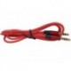 Piros 1PC 3,5 mm-es férfi-férfi audio sztereó Aux-hosszabbító kábel kábel iPhone iPod JP-hez