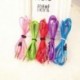 Lila 1PC 3,5 mm-es férfi-férfi audio sztereó Aux-hosszabbító kábel kábel iPhone iPod JP-hez