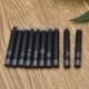 Kék 10db 20Pcs íróeszköz eldobható kék fekete töltőtoll tintapatron utántöltő