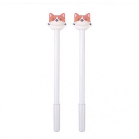 * 3 2Pcs aranyos macska gél toll fekete tintával író tollak Kawaii írószer gyerekek lányok ajándékok