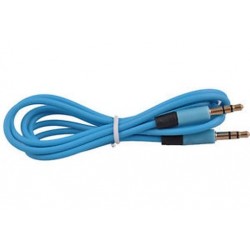 Kék 3,5 mm-es AUX-hosszabbító kábelkábel férfi-férfi sztereó audió PC iPhone iPod készülékhez