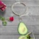 * 1 Avokádó kulcstartók - legjobb barátok kulcstartói - BFF kulcstartó - Élelmiszer ékszerek 1PC