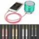 Ezüst 1M / 3ft kiváló minőségű AUX kábel 3,5 mm-es férfi és férfi kábel az AUX / MP3 / fejhallgatóhoz