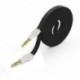 Lila 1PC 3,5 mm-es férfi-férfi lapos audio sztereó Aux-hosszabbító kábel kábel PC iPhone készülékhez