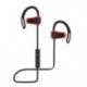 * 6 Fekete Univerzális vezeték nélküli Bluetooth fülhallgató Sport sztereó fülhallgató fejhallgató Kézzel szabad JP