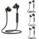 * 6 Fekete Univerzális vezeték nélküli Bluetooth fülhallgató Sport sztereó fülhallgató fejhallgató Kézzel szabad JP