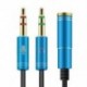 1ft 3,5 mm-es hangsugárzó Y-osztó kábel fejhallgató-adapter nő 2 sztereó férfi számára