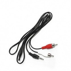Audio Aux 3,5 mm 1/8 &quot a 2RCA férfi és férfi sztereó kábeladapterhez zenelejátszóhoz