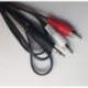 Audio Aux 3,5 mm 1/8 &quot a 2RCA férfi és férfi sztereó kábeladapterhez zenelejátszóhoz