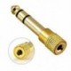 Új 1/8 3,5 mm-es női 6,5 mm-es 1/4 férfi fejhallgató sztereó audio jack adapter csatlakozó