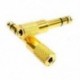 Új 1/8 3,5 mm-es női 6,5 mm-es 1/4 férfi fejhallgató sztereó audio jack adapter csatlakozó