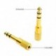 Új 1/8 3,5 mm-es női 6,5 mm-es 1/4 férfi fejhallgató sztereó audio jack adapter csatlakozó