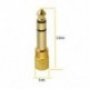 Új 1/8 3,5 mm-es női 6,5 mm-es 1/4 férfi fejhallgató sztereó audio jack adapter csatlakozó