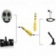 Új 1/8 3,5 mm-es női 6,5 mm-es 1/4 férfi fejhallgató sztereó audio jack adapter csatlakozó