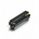 1PC 18650 akkumulátorcső   1PCS AAA elemtartó fekete vaku zseblámpa lámpához