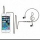 Zöld IPhone Samsung 3,5 mm-es dugattyús fülhallgató fülhallgató fejhallgató
