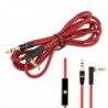 1PC csere 3,5 mm-es audiokábel Mic Aux kábellel