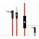 1PC csere 3,5 mm-es audiokábel Mic Aux kábellel