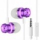 fehér 3,5 mm-es fülbe sztereó fejhallgató fülhallgató Super Bass Music Earbuds fülhallgató mikrofonnal