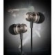 fehér 3,5 mm-es fülbe sztereó fejhallgató fülhallgató Super Bass Music Earbuds fülhallgató mikrofonnal