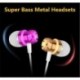 fehér 3,5 mm-es fülbe sztereó fejhallgató fülhallgató Super Bass Music Earbuds fülhallgató mikrofonnal